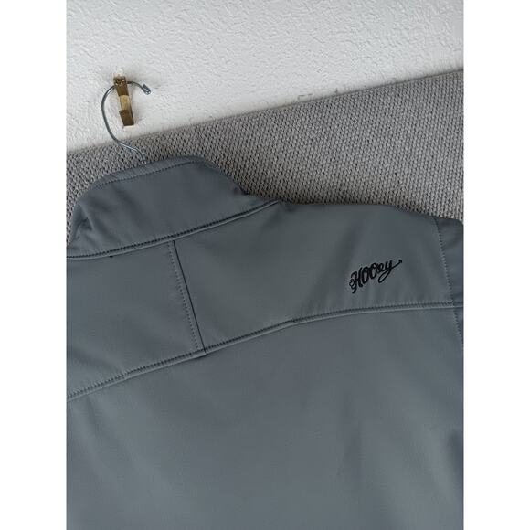 Hooey Soft Shell Vest Mens XL Gray Western Outdoors Cowboy Zip Pockets Insulated - Picture 10 of 13